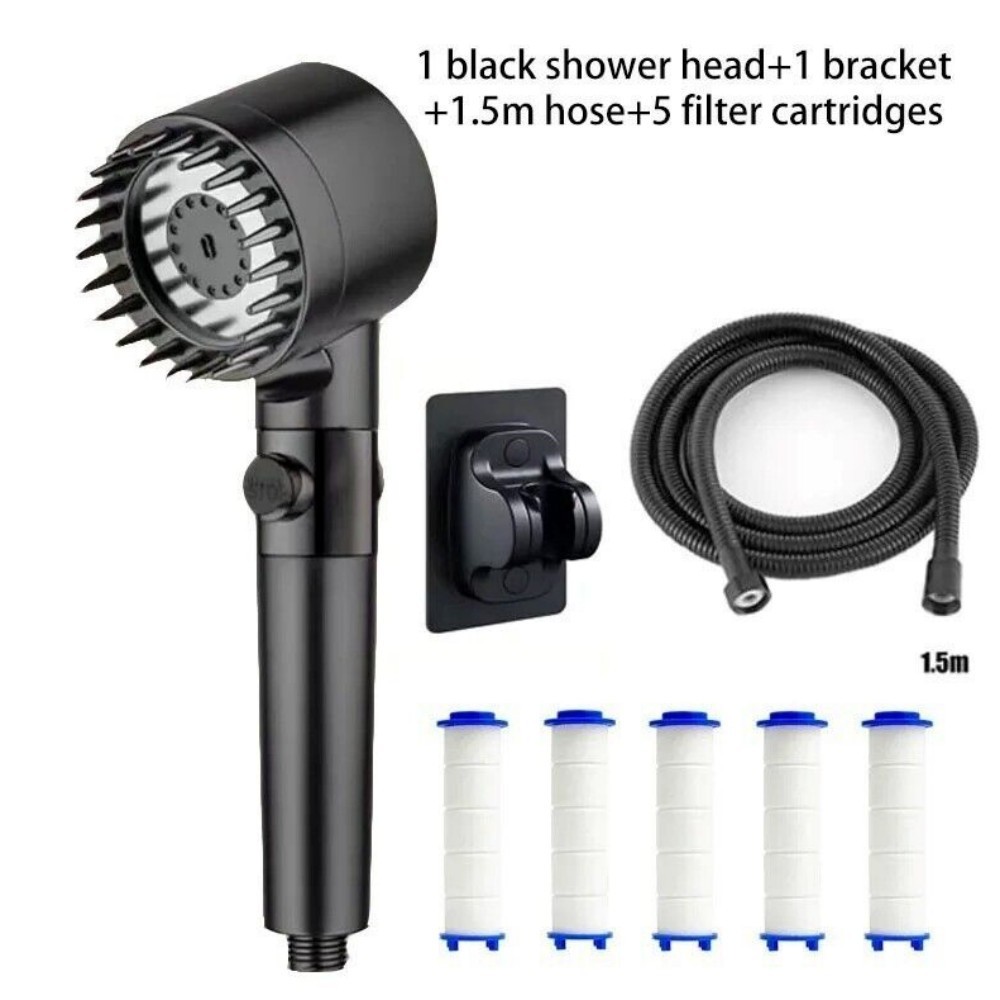 Drivse Iondrops Showerhead with Filters for Hard Water Handheld off Switch New