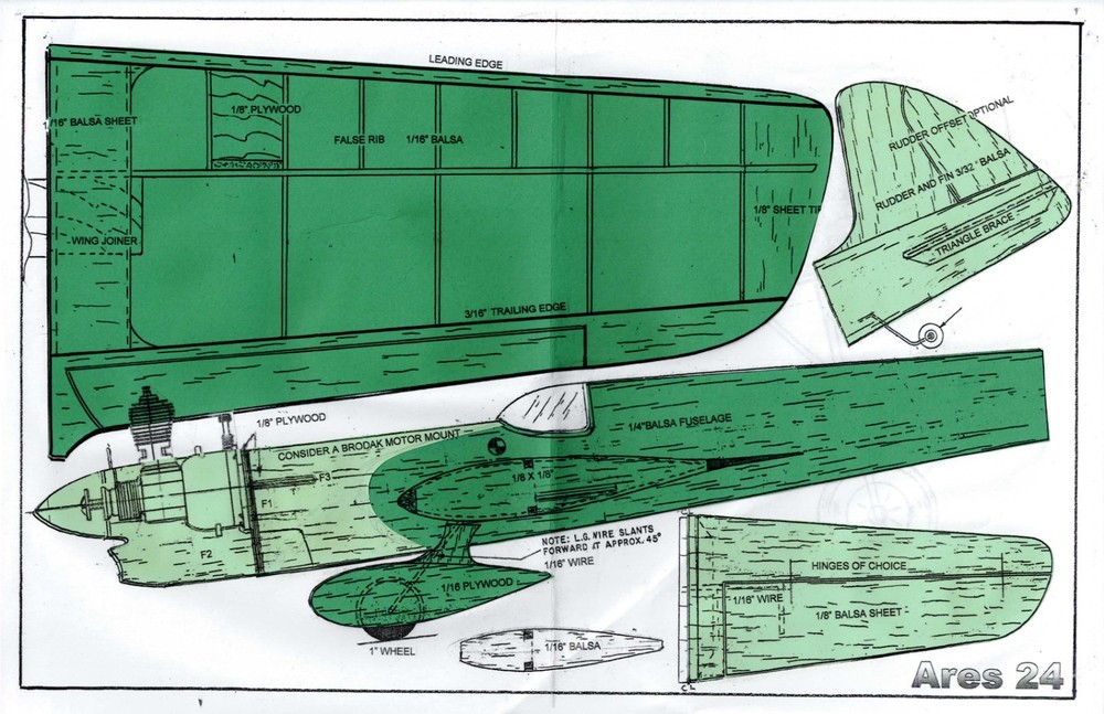 1/2 A profile "Ares " U-Control plans