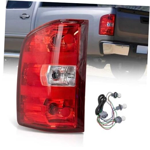 Rear Tail Lights Assembly Compatible With Left Driver Side 07-14 Silverado