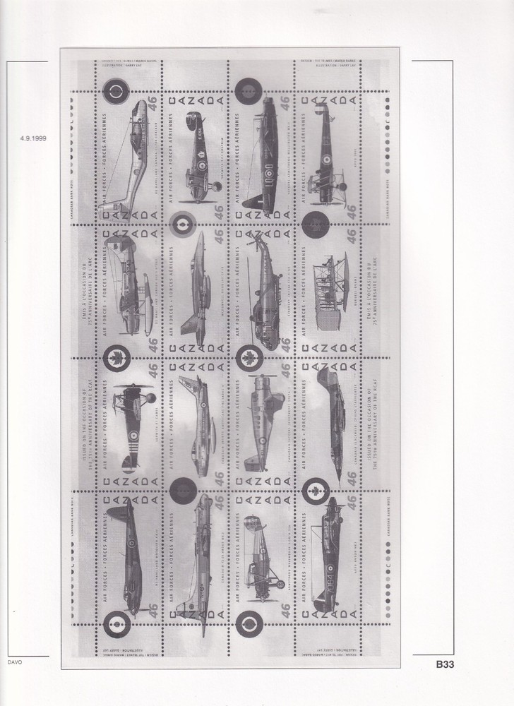 CANADA DAVO II HINGELESS ALBUM & SLIPCASE 1981-1999 111 +7 PAGES (LIST BELOW)