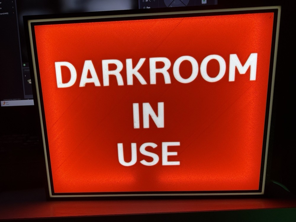 Darkroom In Use LED Light Box