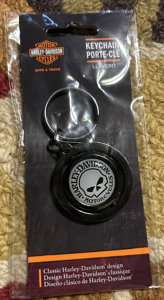 Harley-Davidson Metal Skull Key Chain