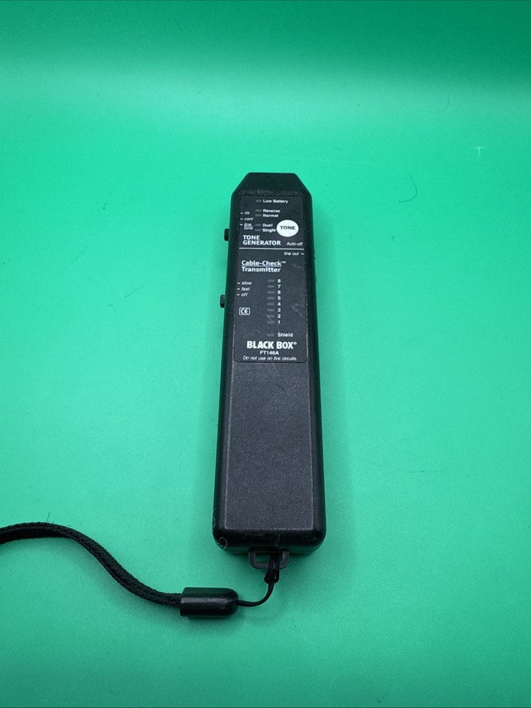 Tone Generator And Cable-check Transmitter Black Box Ft146a