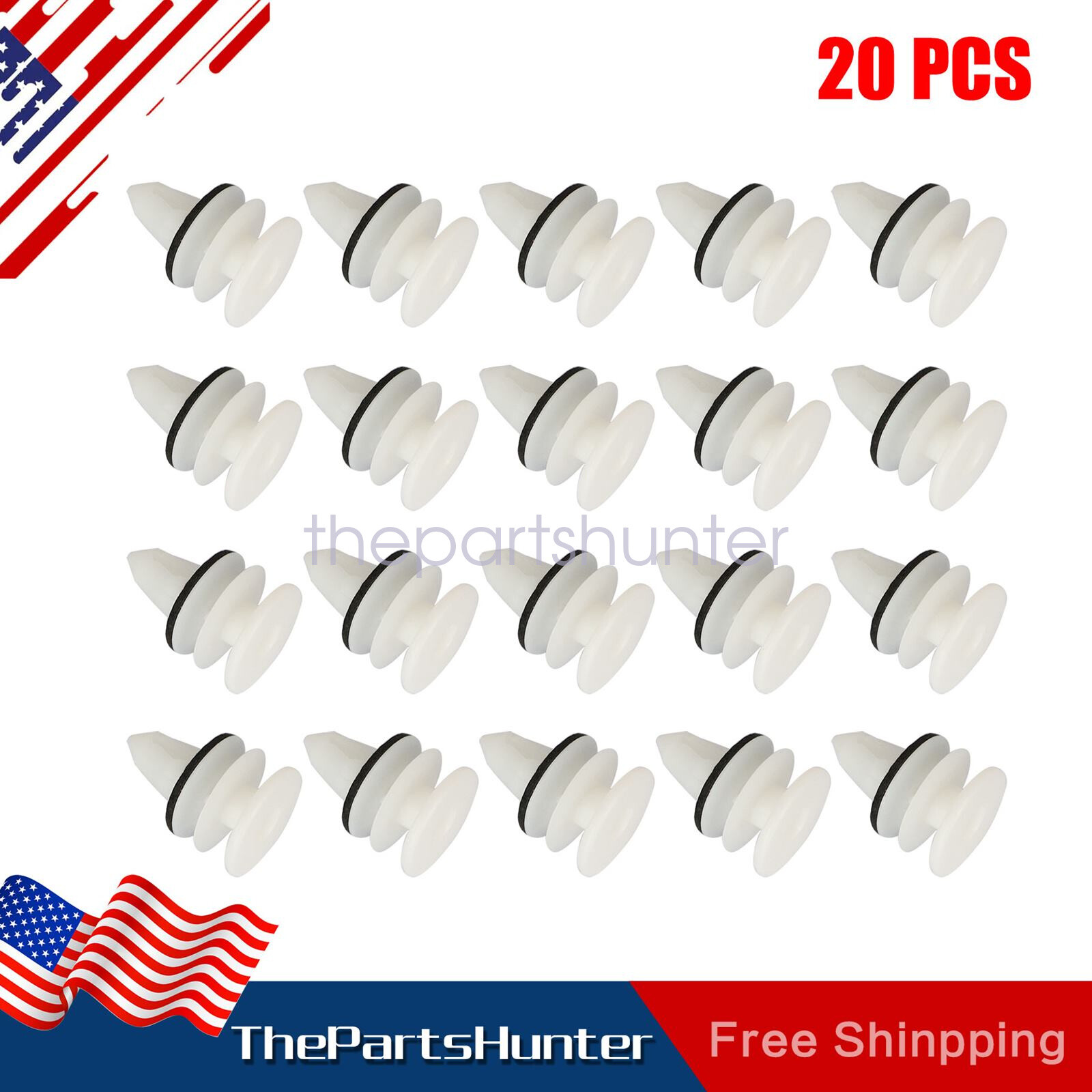 Door Interior Trim Panel Retainer for Chevrolet Cadillac Upper Trim Clip 20pcs