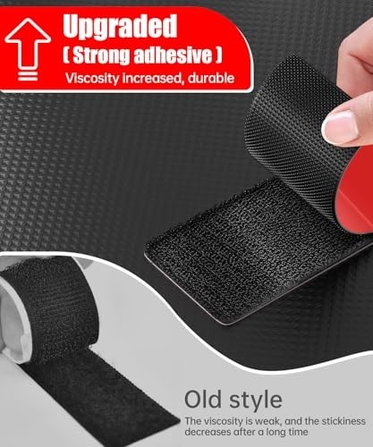 4" Heavy Duty Hook and Loop Strips - Waterproof, Adhesive, 8 Sets, Indoor/Outdoo