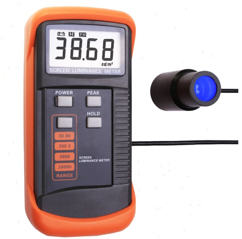 Handheld Screen Brightness Meter with 0.01-39990cd/m2 Data Latching Function