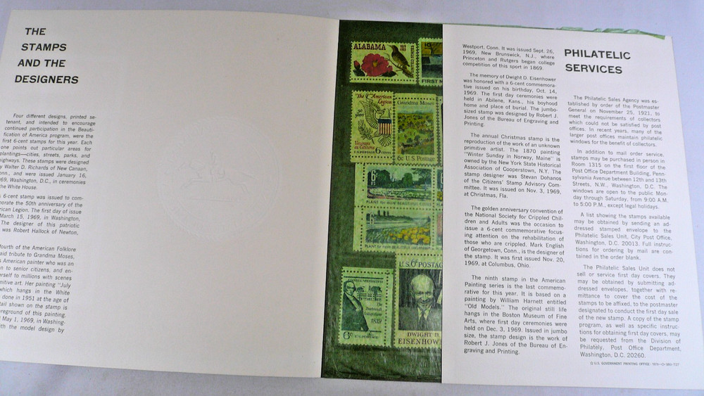 1969 United States Postage Stamps Special Issues Mint Set Free Shipping