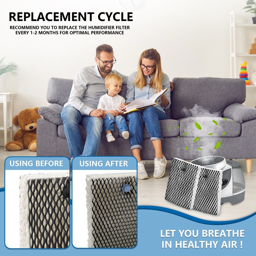 Humidifier Filter Replacement for Holmes HWF100 (6-Pack)