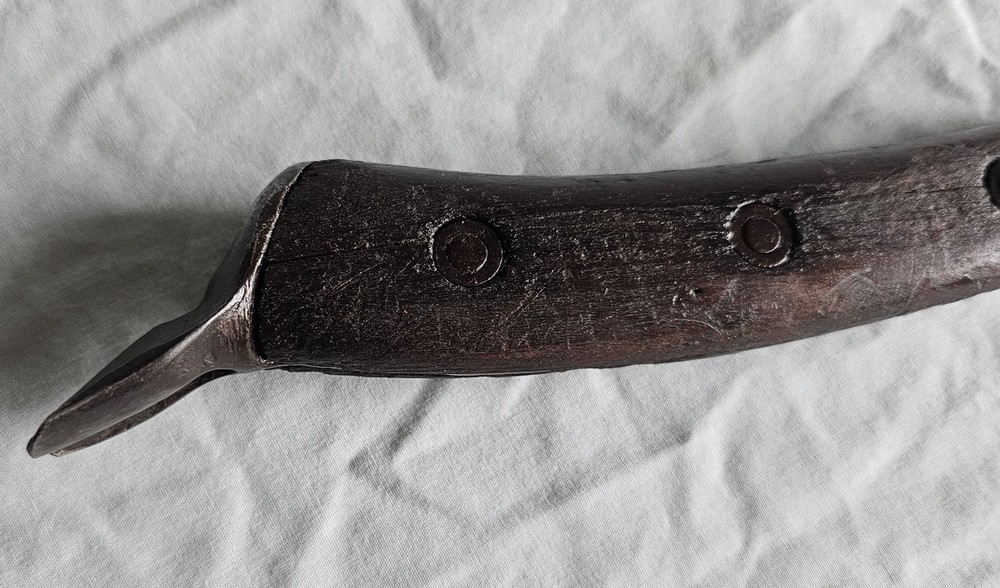 1920's antique Estwing UtilAx Trapper axe puller crate hammer 3 Rivet handle