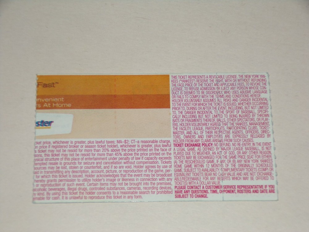 KISS Ticket Stub PAUL STANLEY Solo Concert 2006 Live Win Tour Philadelphia