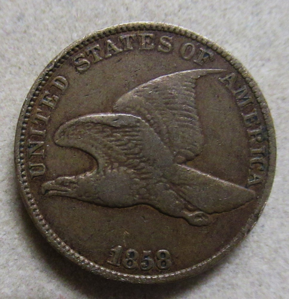1858LL Flying Eagle Cent SJ21