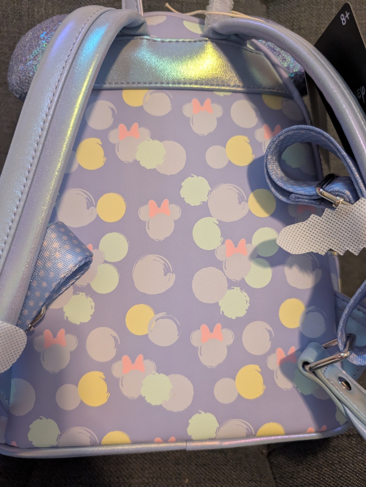 Minnie Mouse Exclusive Iridescent All-Over Print Sequin Ear Mini Backpack