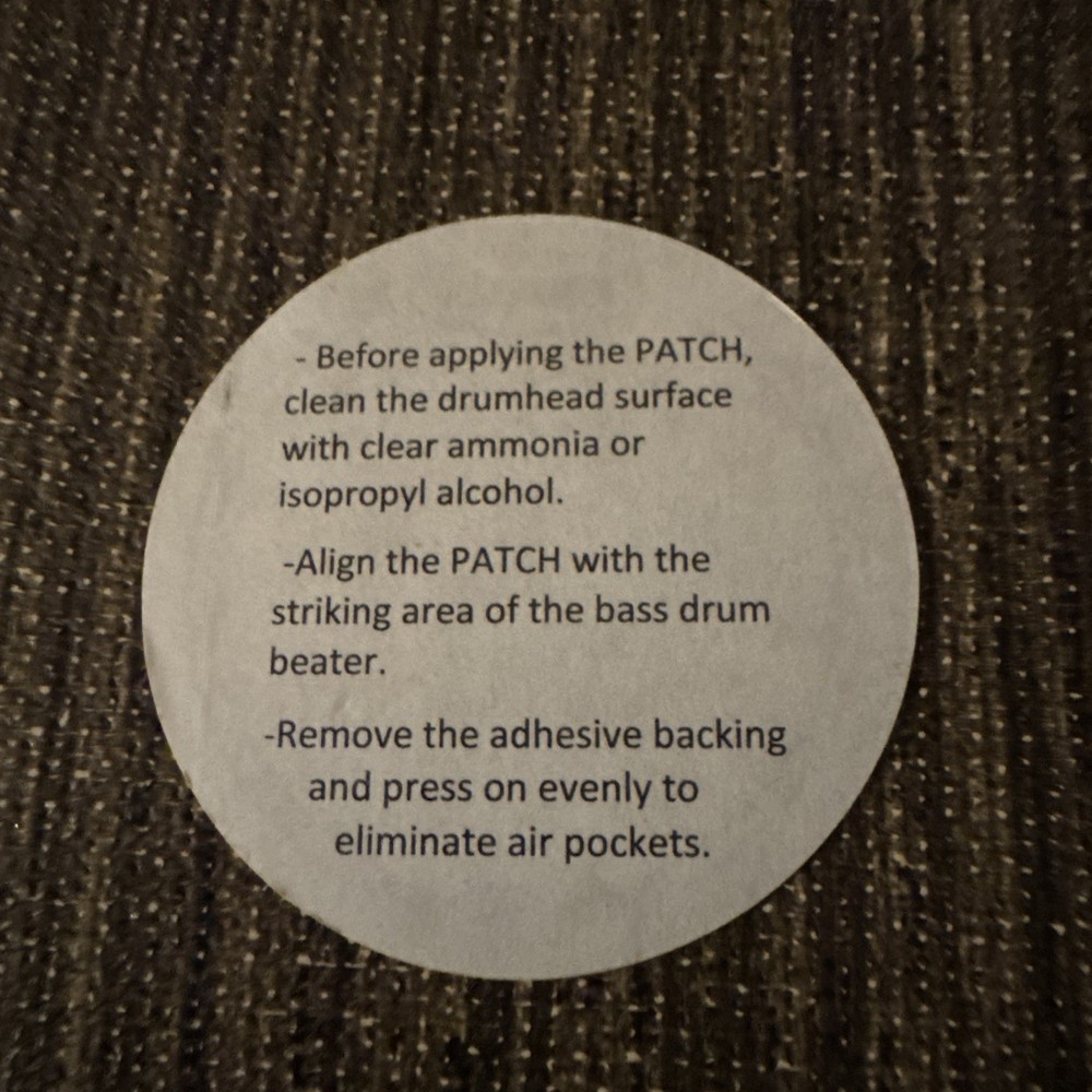 Evans EQ Bass Drum Patch Clear