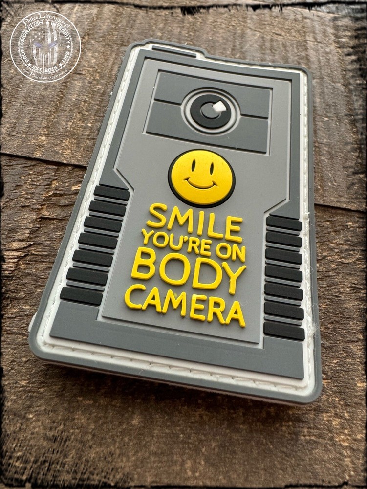 Body Camera Smile PVC Patch