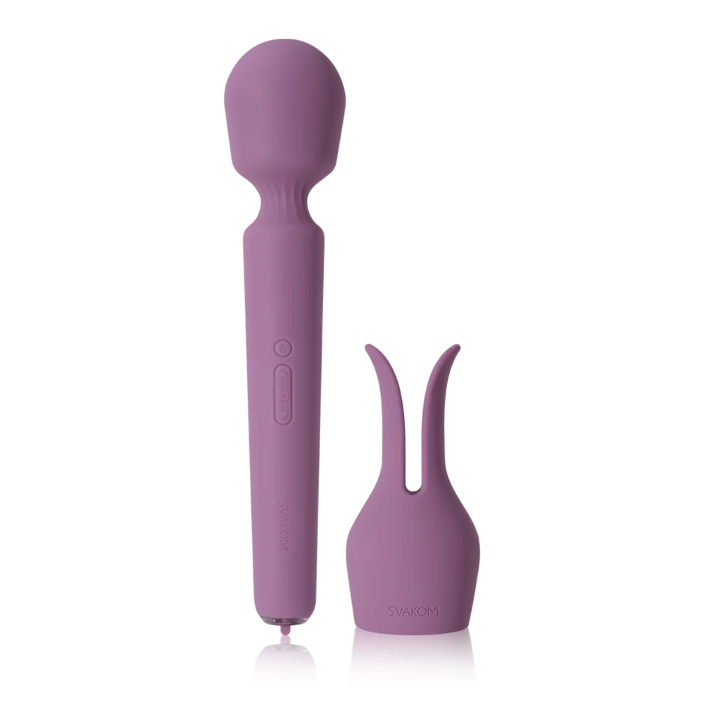 App Compatible Heating Wand with Attachment Vibrating Rechargeable Massager