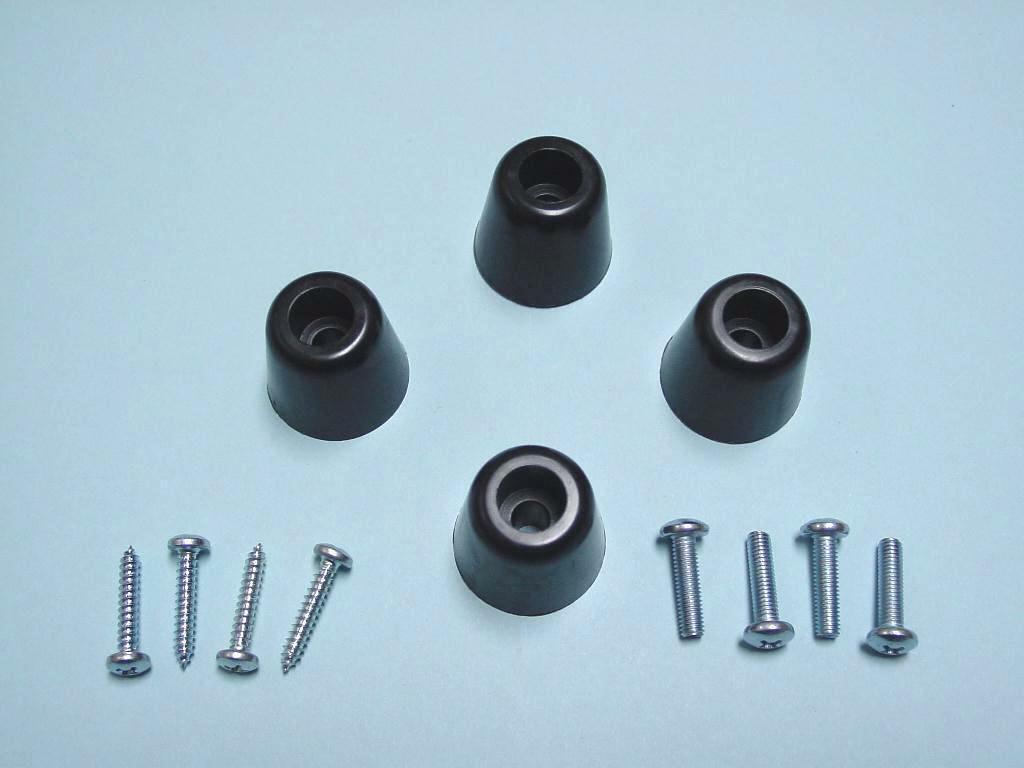 4 Original New McIntosh Replacement Audio Feet & Screws (USA, NOS) for Marantz