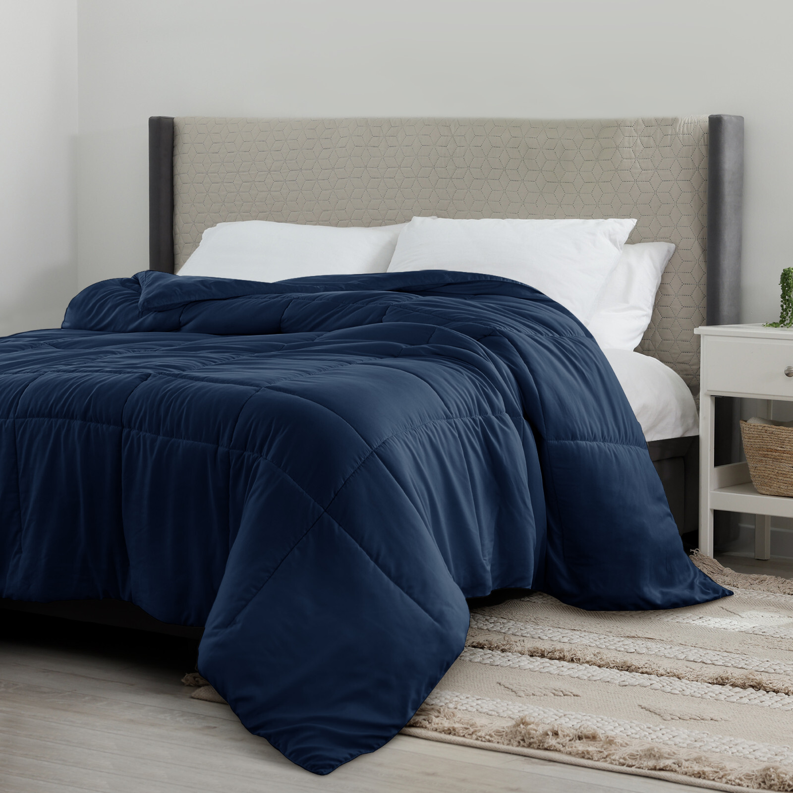 Down Alternative Comforter REVERSIBLE Microfiber Soft Duvet Insert All Seasons