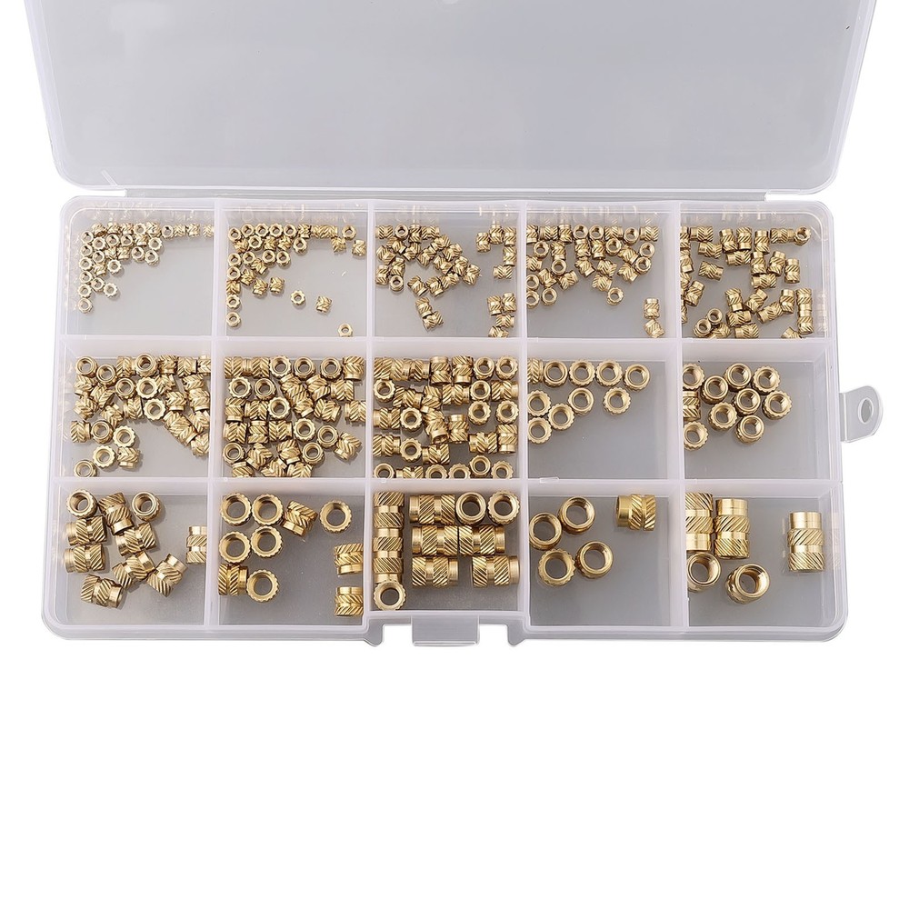 Threaded Inserts Brass M5 M6 Nuts Threaded Threaded Knurled 15 Sizes