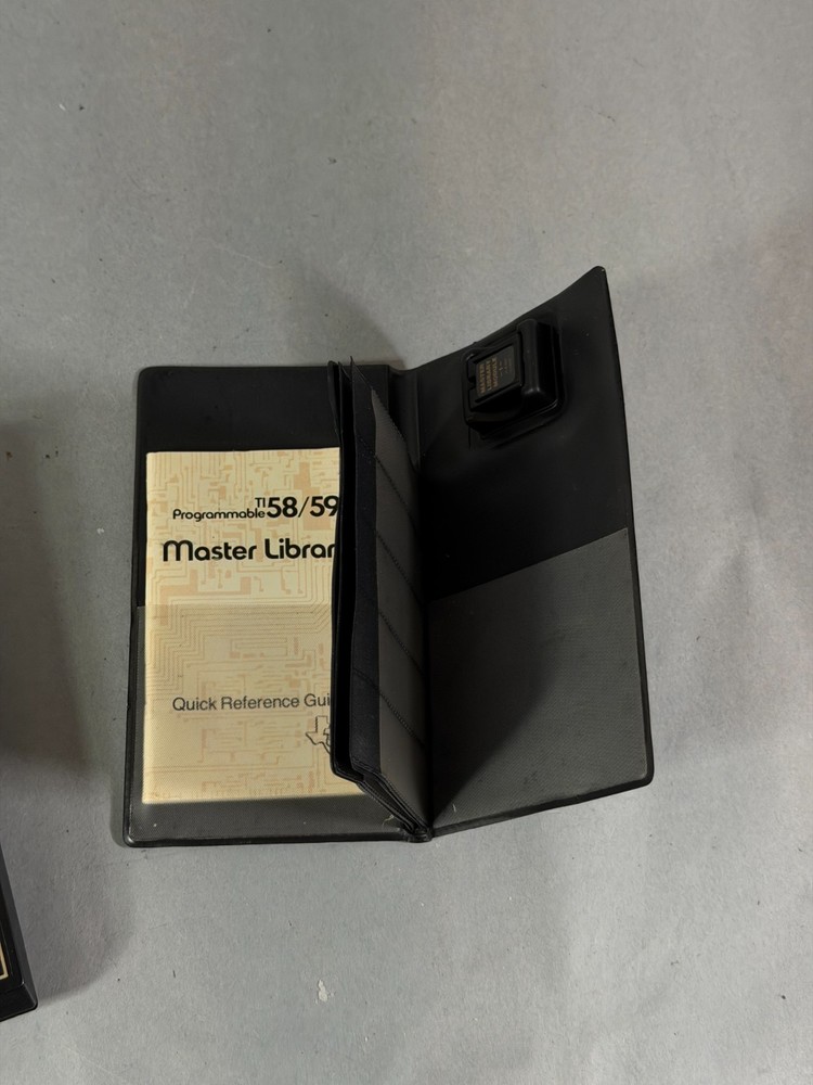 Texas Instruments TI Programmable 59 Calculator Case Master Module Software Card