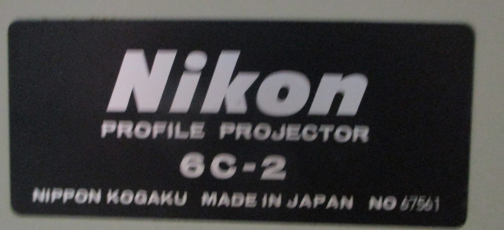 Nikon 6C-2 Optical Comparator Profile Projector w/ 2 Boeckeler 3486-1 Microcode