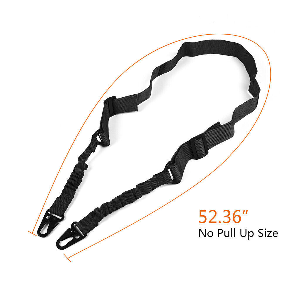 Adjustable Quick Release Traditional Sling 2 Point Rifle Sling with Metal Hook