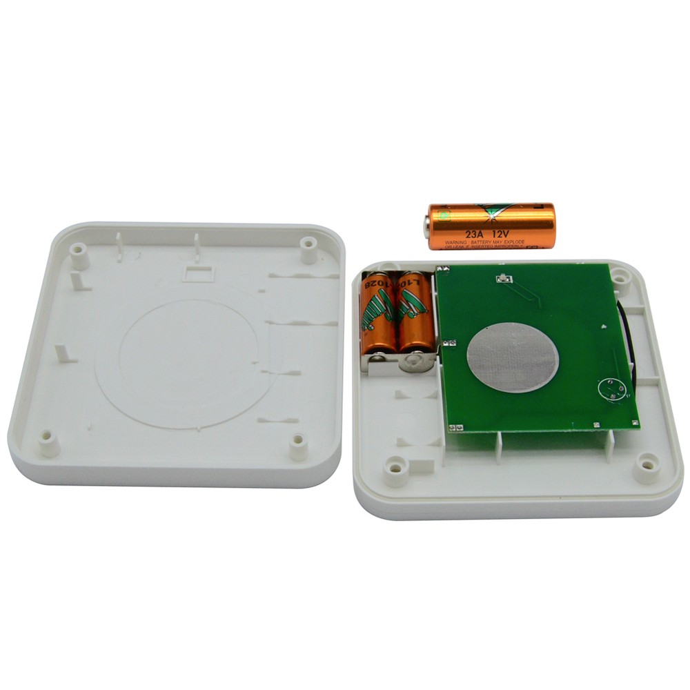 SINGCALL Wireless 2 Pcs Sound Strobe Flash Siren Security System with 4 Pagers