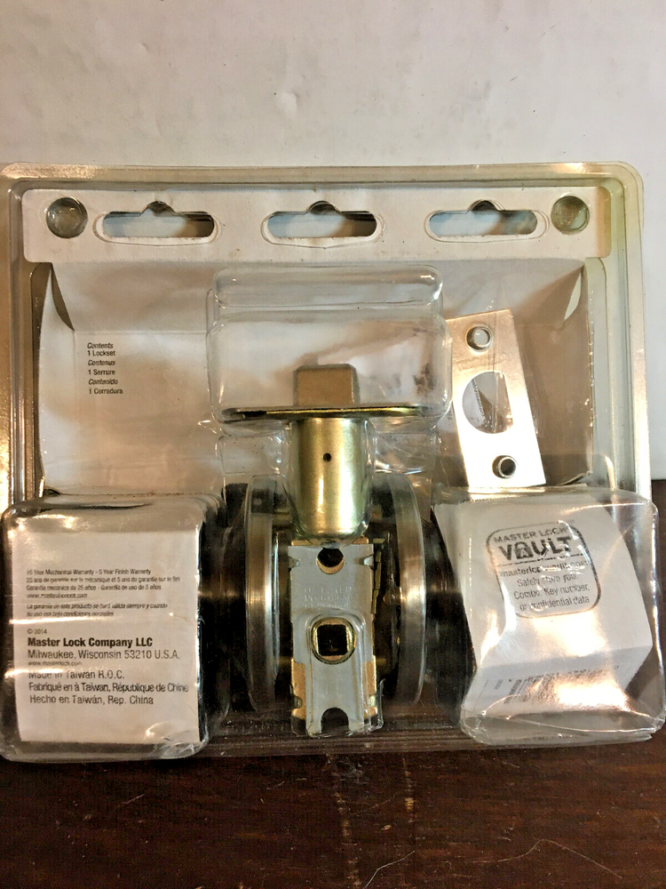 Master Lock, Bed Bath, New in Package, Satin Nickel