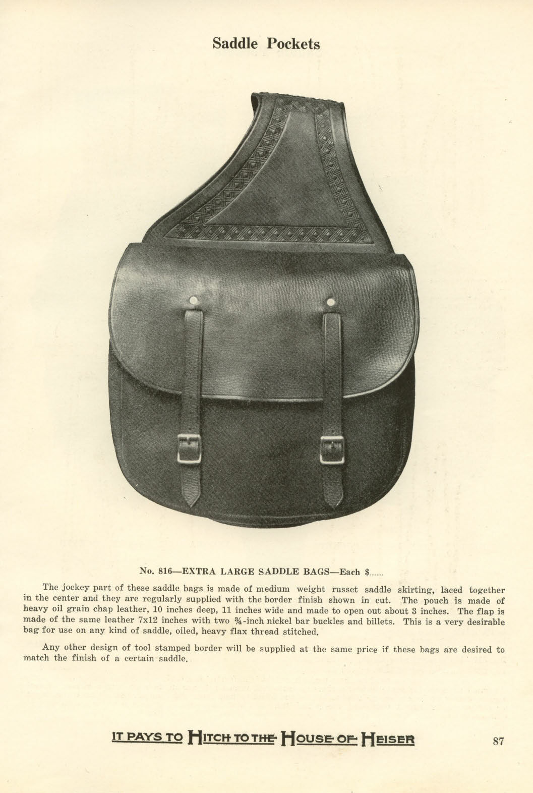 H.H. Heiser Catalog #21 on CD - Saddles, Bits, spurs and much more