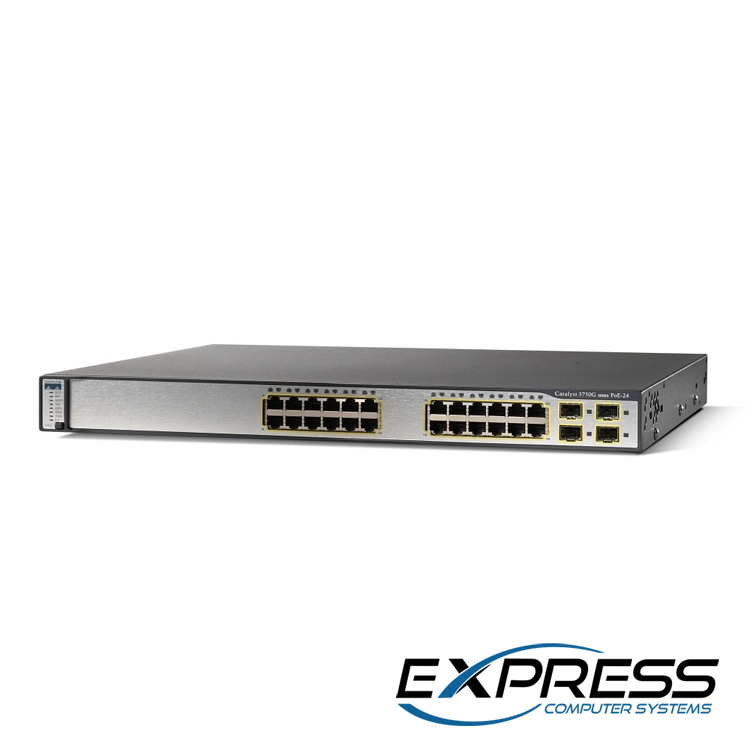 Cisco WS-C3750G-24TS-S 24 Port Layer 3 Ethernet Switch