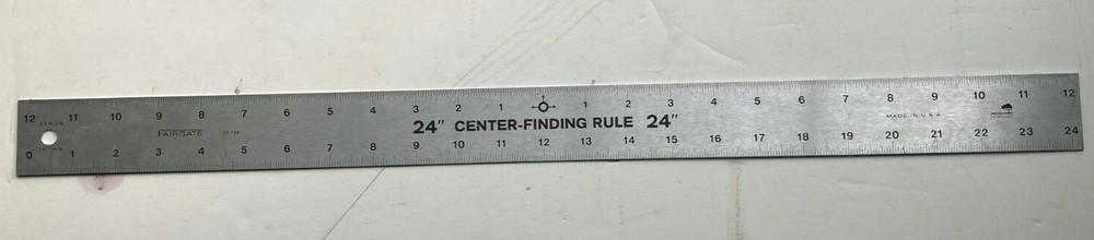 Aluminum 24" Center Finding Ruler
