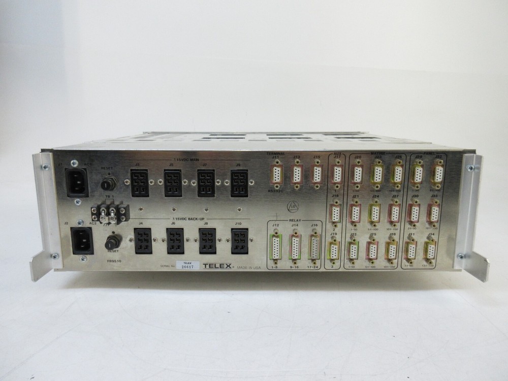 RTS Systems CS9600 Matrix Intercom System Master Controller Model: FR9510