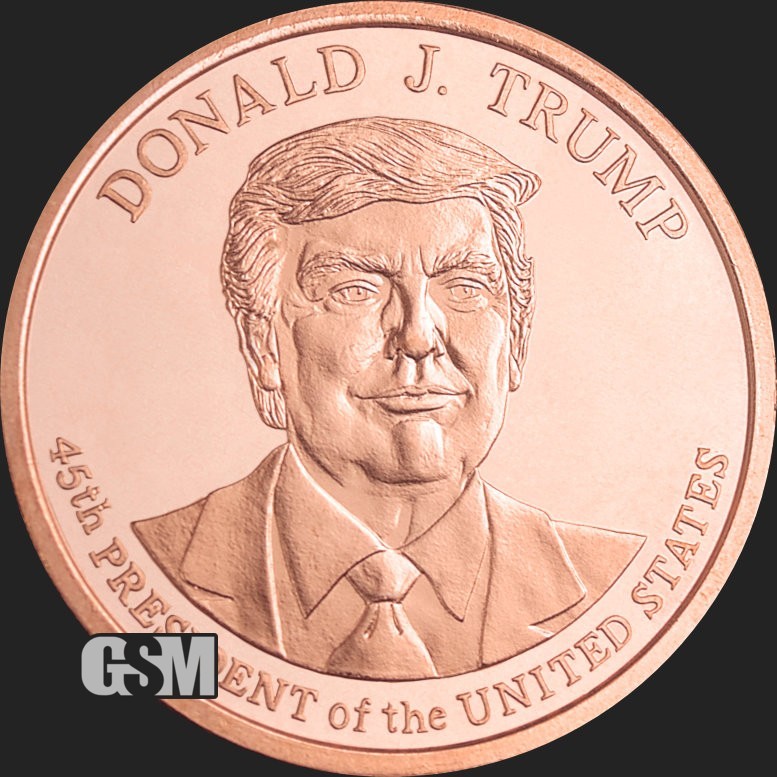1 oz Copper Round GSM Trump