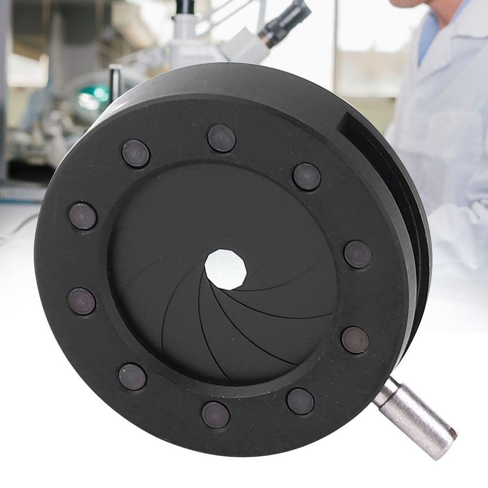 5 Metal Iris Aperture Adjustable Lens For Microscope Diaphragm