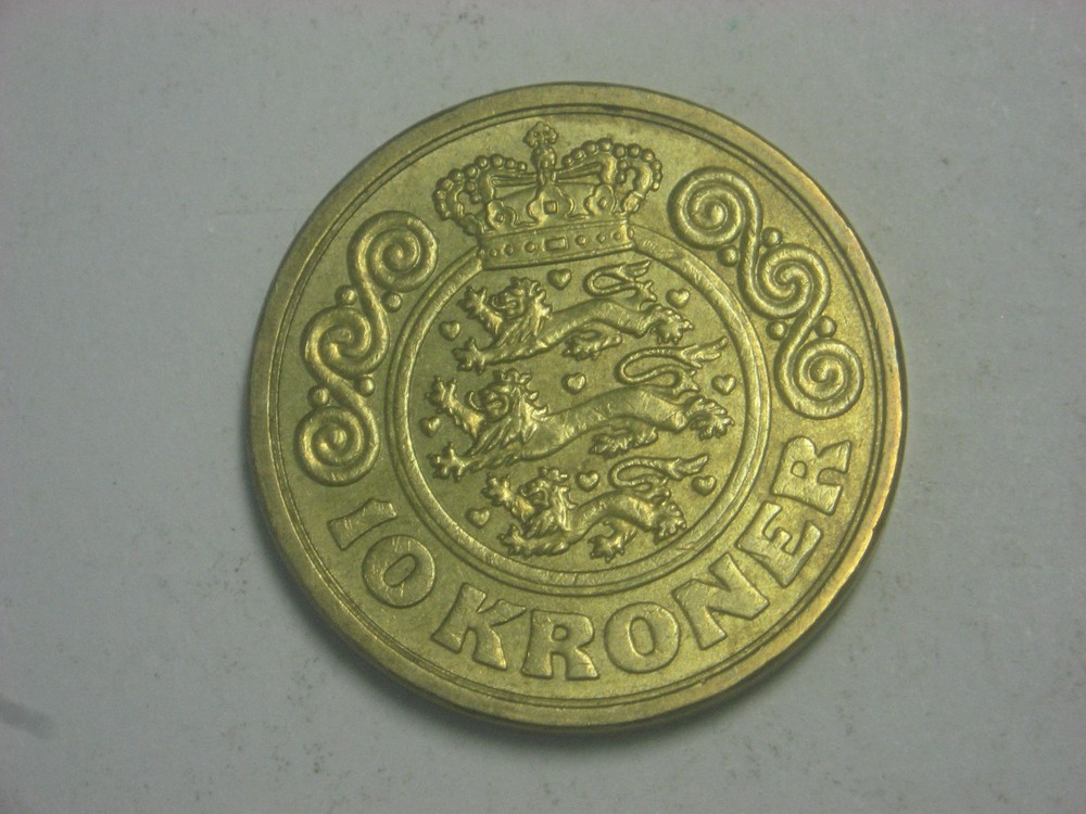 DENMARK 10 KRONER 1990