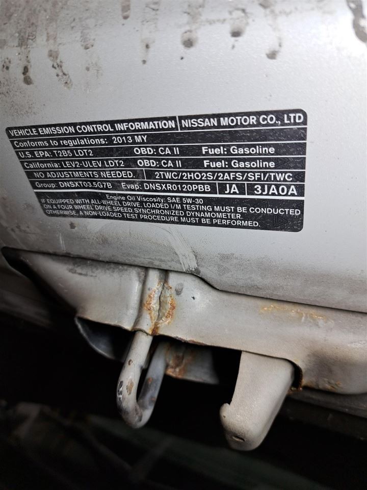 2013 Jx35 Jack Sku#4386596