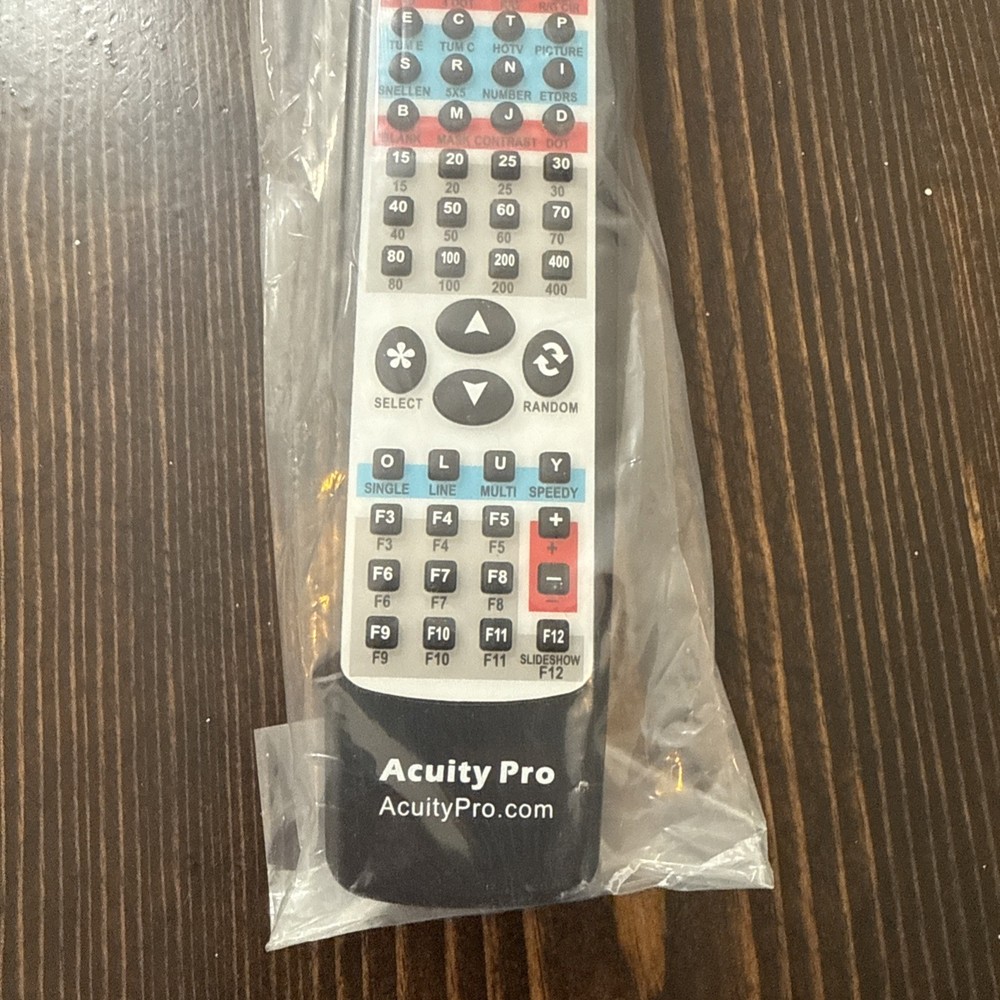 Acuity Pro visual acuity system Replacement Remote.