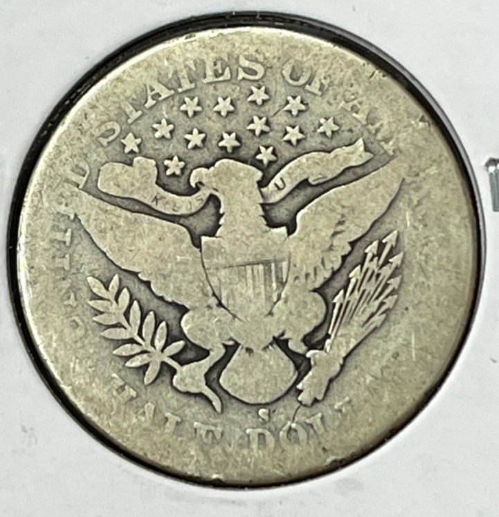 1892-S Barber Half Dollar - Nice Coin