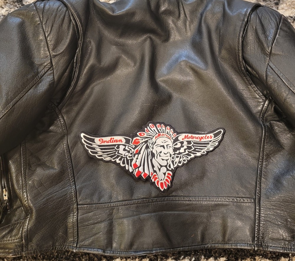 Indian Motorcycles wing back patch. Sew on type. NICE NEW