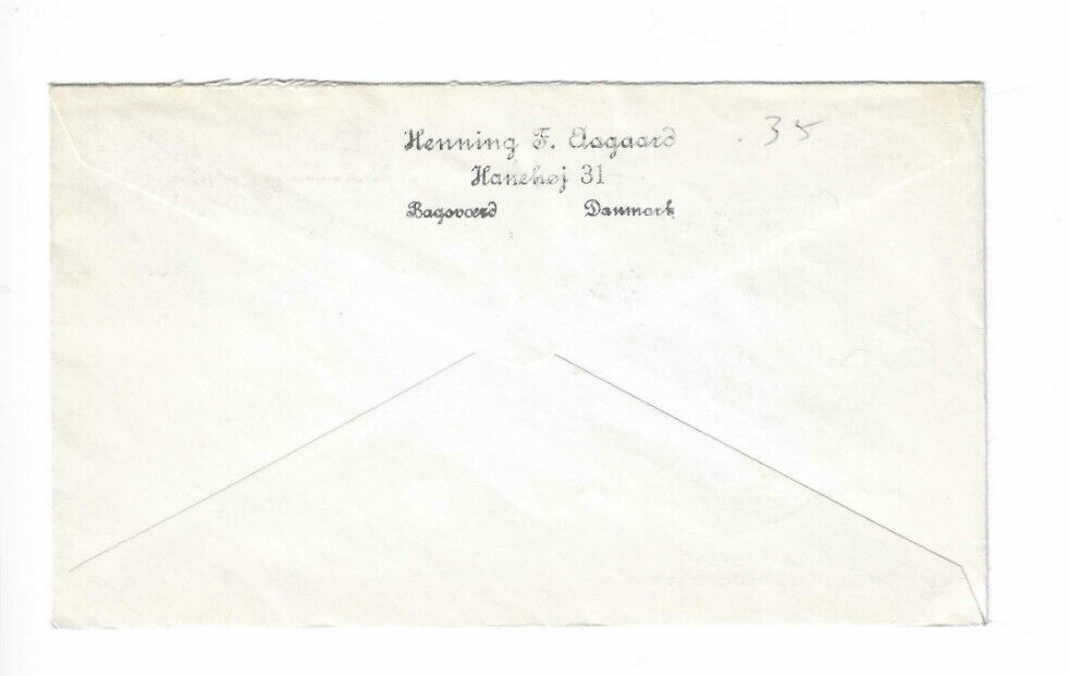DENMARK 1967 FDC (Musikkonservatorium) sent to Canada