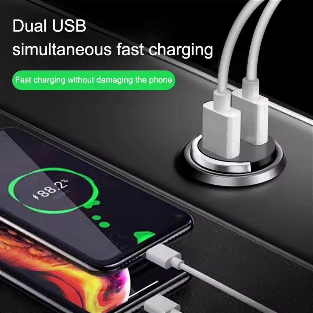 200W Super Fast Phone Car Charger Adapter USB Type C For iPhone Samsung Android