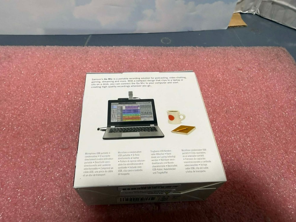 Samson GOMIC Go Mic Portable USB Condenser Microphone Kit Broadcast/Streaming