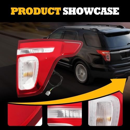 Tail Light Assembly Compatible with 2011-2015 Explorer Passenger Side Right