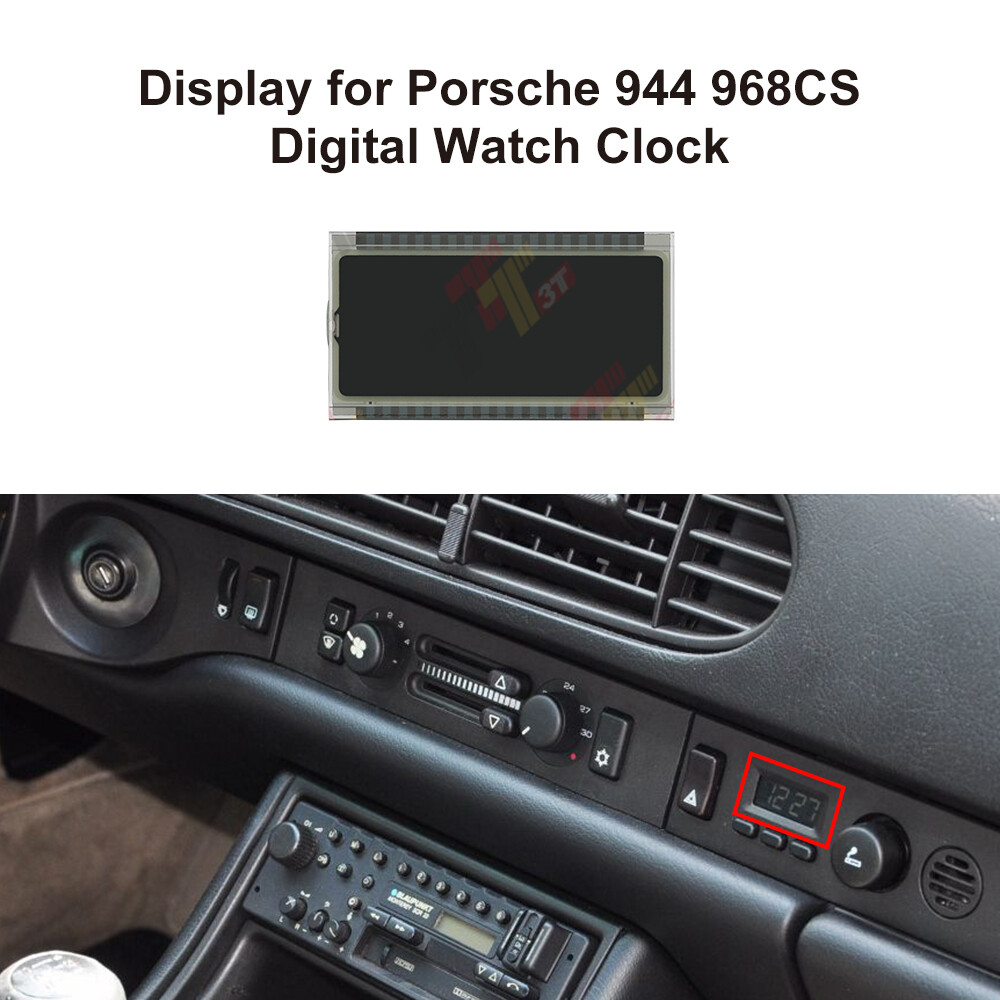 Display for Porsche 944 / 968 CS Digital Watch Clock Unit