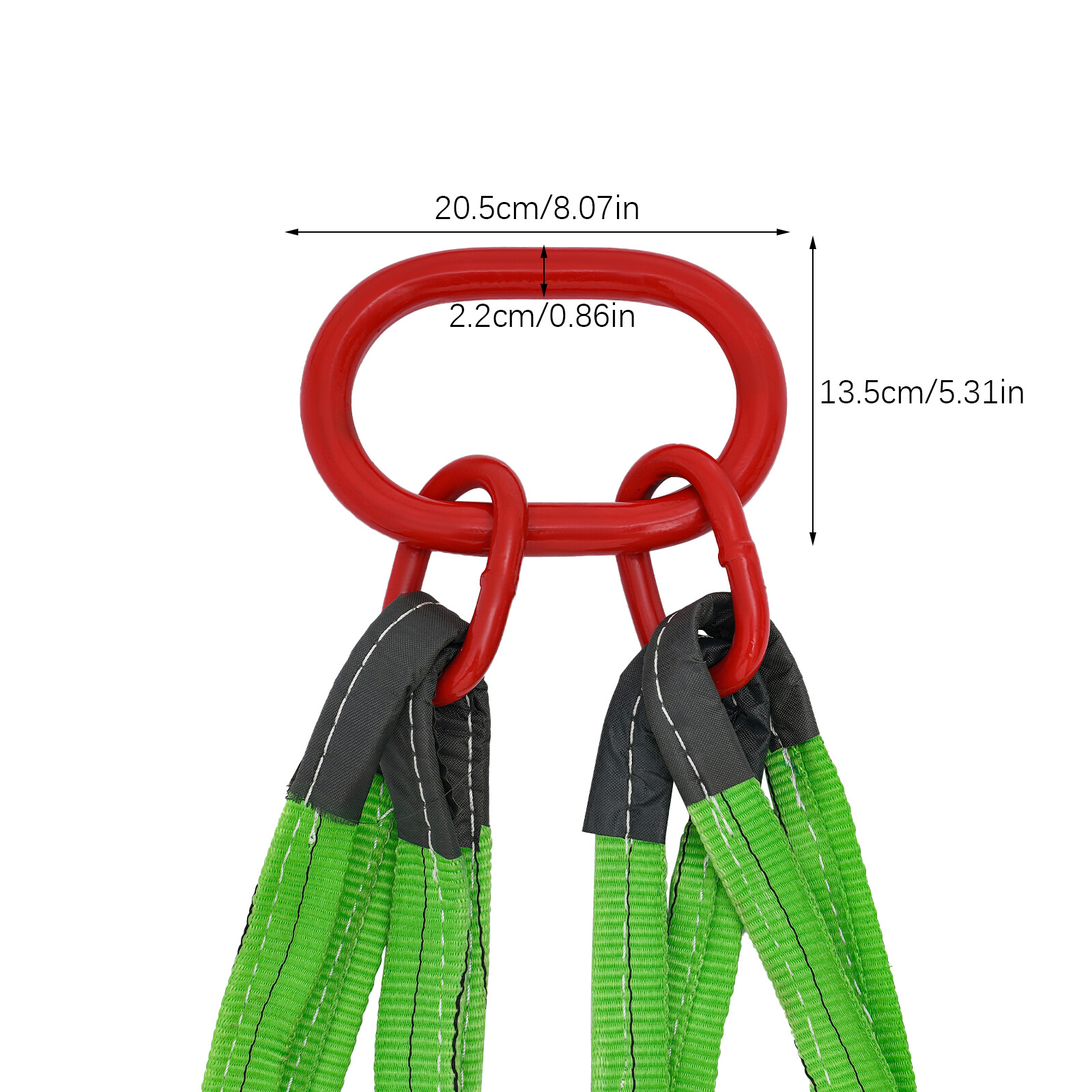 6 Ton/13227.74lbs 4 Strands Lifting Chains Lift Ring Chain Moving Sling w/Hooks