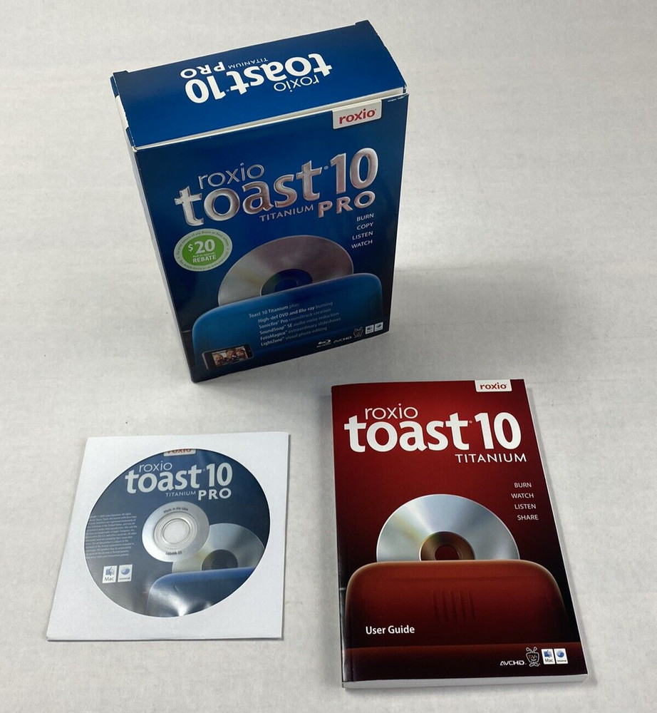 Open Box Roxio Toast 10 Titanium Pro For Mac