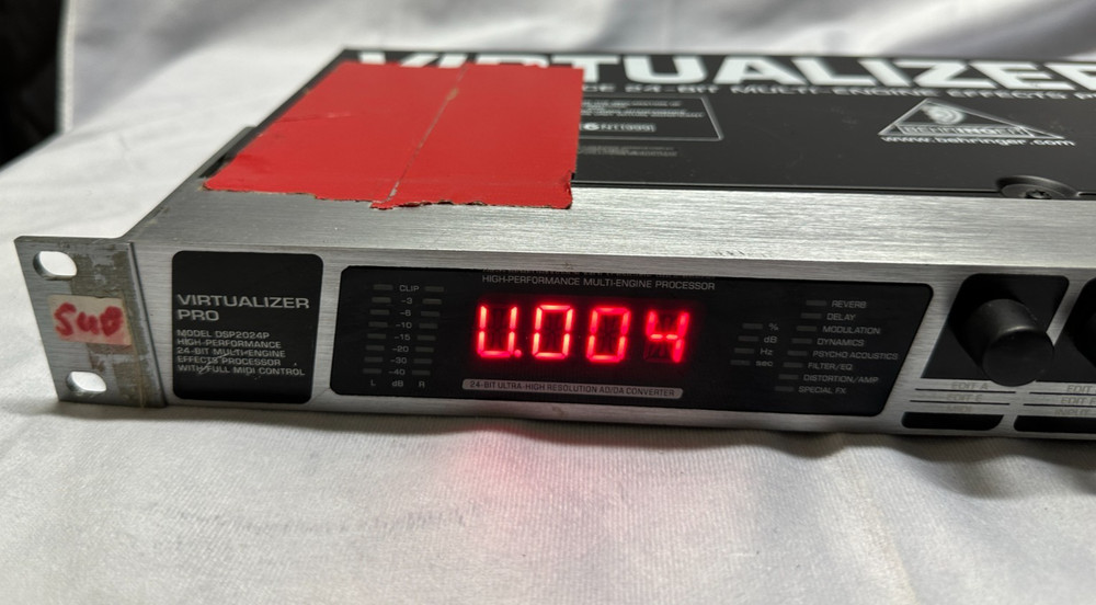 Behringer Virtualizer Pro DSP2024P 24 Bit Digital Multi Effect 24 - USED/WORKS