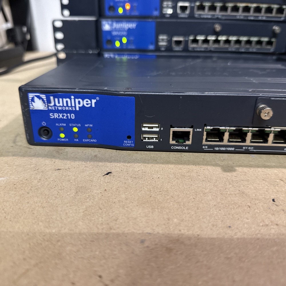 Juniper SRX210HE2 Firewall VPN Gateway Security