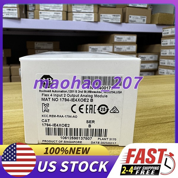 1PC AllenBradley 1794-IE4XOE2 /B Flex 4 Input 2 Output Analog Module fast ship