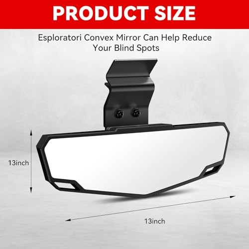 UTV Mirror,Special Process Rearview Mirror Compatible with For Polaris ranger