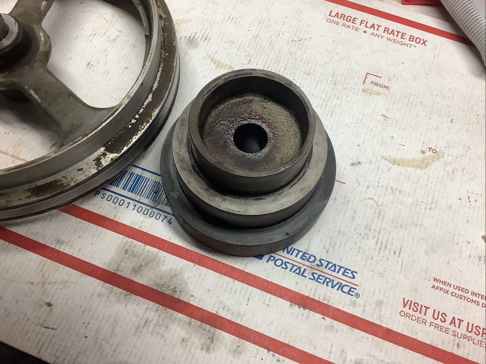 South Bend 9” rear drive countershaft pulleys and shaft